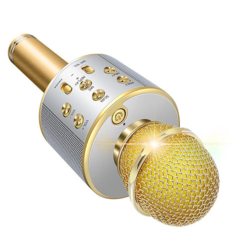 Mini Microfono Estereo de 3.5 mm M06 Oro