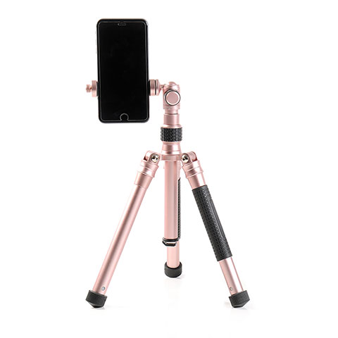Palo Selfie Stick Tripode Bluetooth Disparador Remoto Extensible Universal T15 Oro Rosa