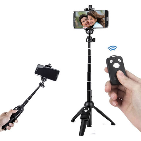 Palo Selfie Stick Tripode Bluetooth Disparador Remoto Extensible Universal T24 Negro