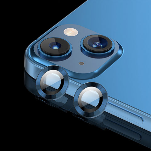 Protector de la Camara Cristal Templado C08 para Apple iPhone 13 Azul