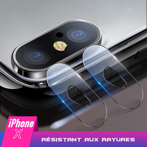 Protector de la Camara Cristal Templado F02 para Apple iPhone Xs Claro