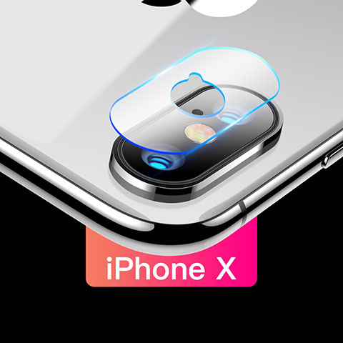 Protector de la Camara Cristal Templado F03 para Apple iPhone X Claro