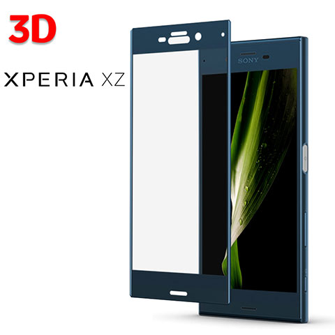 Protector de Pantalla Cristal Templado 3D para Sony Xperia XZ Azul