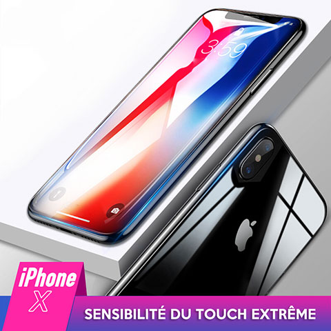 Protector de Pantalla Cristal Templado Frontal y Trasera para Apple iPhone Xs Claro