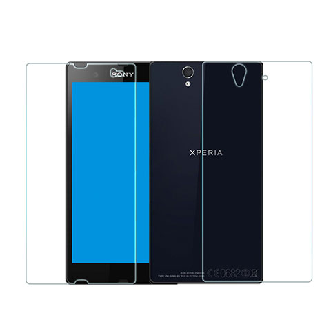 Protector de Pantalla Cristal Templado Frontal y Trasera para Sony Xperia Z L36h Claro