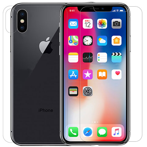 Protector de Pantalla Cristal Templado Frontal y Trasera T02 para Apple iPhone Xs Claro