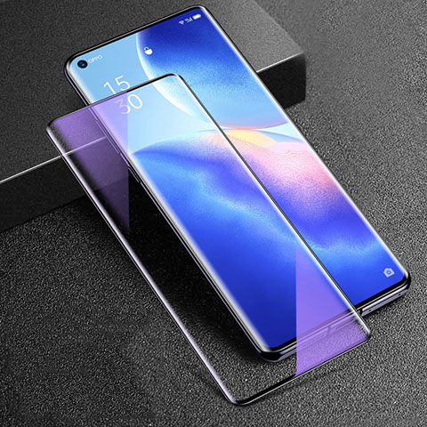 Protector de Pantalla Cristal Templado Integral Anti luz azul para Oppo Reno5 Pro+ Plus 5G Negro