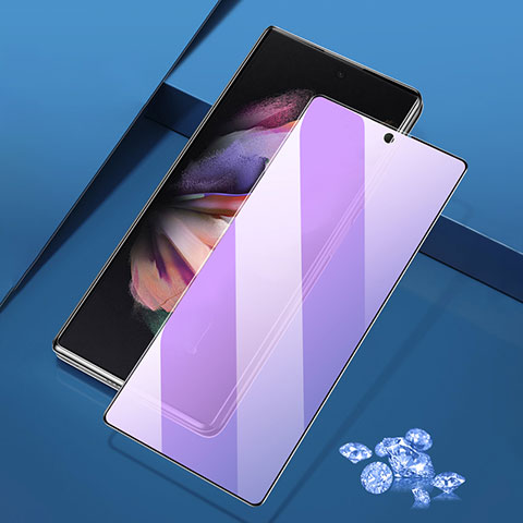 Protector de Pantalla Cristal Templado Integral Anti luz azul para Samsung Galaxy Z Fold3 5G Negro