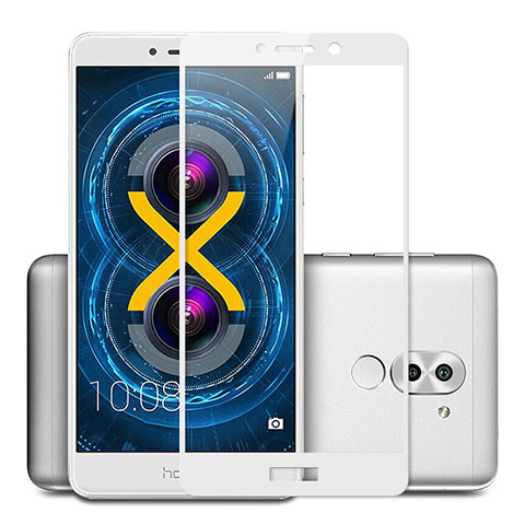 Protector de Pantalla Cristal Templado Integral F02 para Huawei Honor 6X Blanco