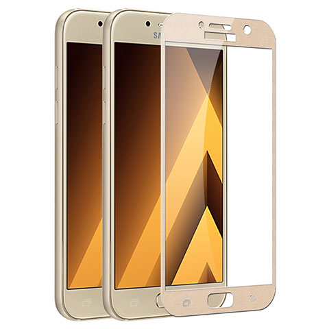 Protector de Pantalla Cristal Templado Integral F03 para Samsung Galaxy A3 (2017) SM-A320F Oro