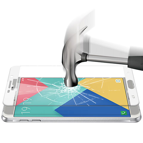 Protector de Pantalla Cristal Templado Integral F04 para Samsung Galaxy A9 Pro (2016) SM-A9100 Blanco