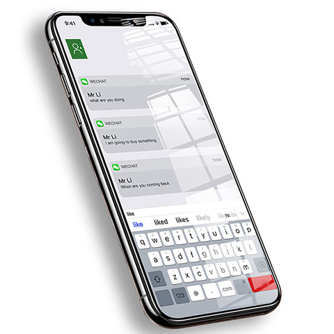 Protector de Pantalla Cristal Templado Integral F17 para Apple iPhone Xs Negro