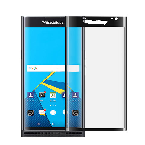 Protector de Pantalla Cristal Templado Integral para Blackberry Priv Negro