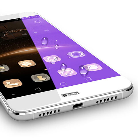 Protector de Pantalla Cristal Templado Integral para Huawei G8 Blanco
