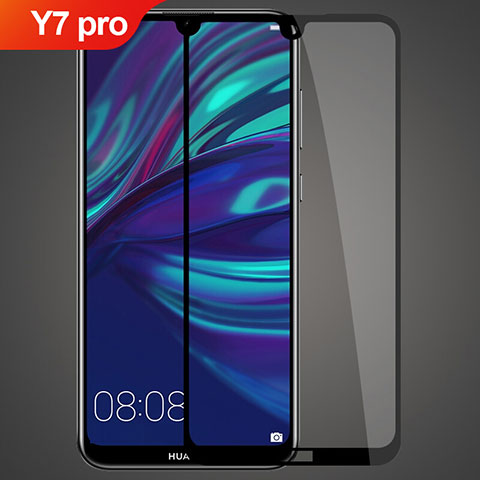 Protector de Pantalla Cristal Templado Integral para Huawei Y7 Pro (2019) Negro