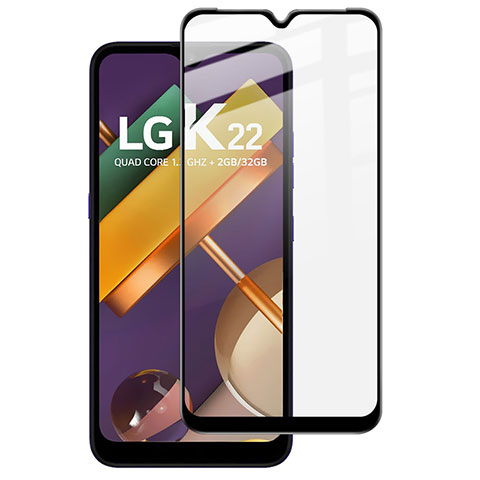 Protector de Pantalla Cristal Templado Integral para LG K22 Negro