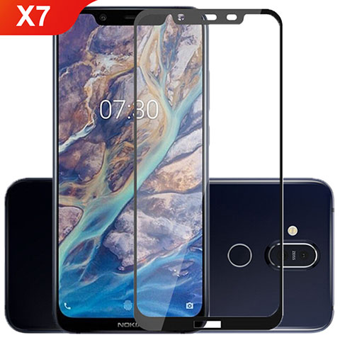 Protector de Pantalla Cristal Templado Integral para Nokia X7 Negro