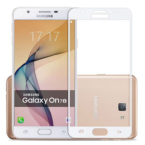 Protector de Pantalla Cristal Templado Integral para Samsung Galaxy J7 Prime Blanco