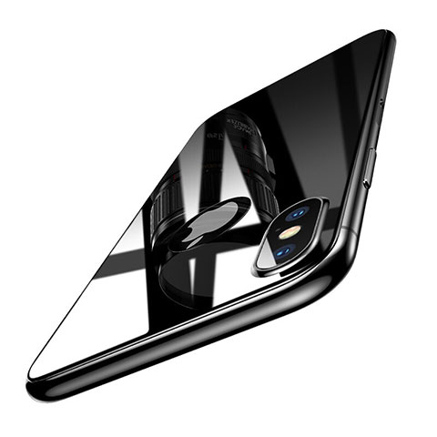 Protector de Pantalla Cristal Templado Trasera B02 para Apple iPhone Xs Max Negro