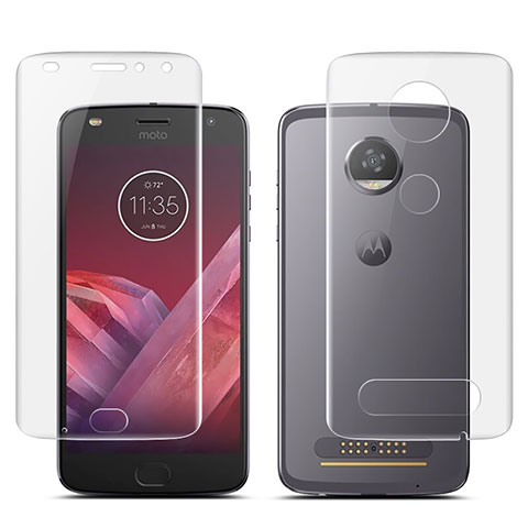 Protector de Pantalla Ultra Clear Frontal y Trasera para Motorola Moto Z2 Play Claro