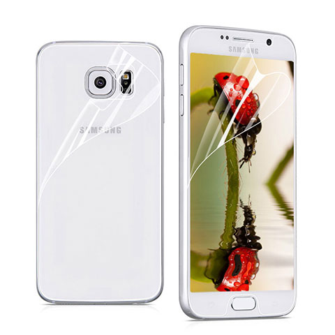 Protector de Pantalla Ultra Clear Frontal y Trasera para Samsung Galaxy S6 Duos SM-G920F G9200 Claro