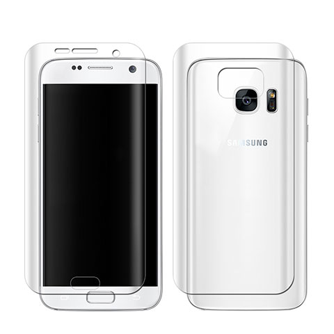 Protector de Pantalla Ultra Clear Frontal y Trasera para Samsung Galaxy S7 G930F G930FD Claro