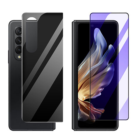 Protector de Pantalla Ultra Clear Frontal y Trasera S03 para Samsung Galaxy Z Fold4 5G Claro