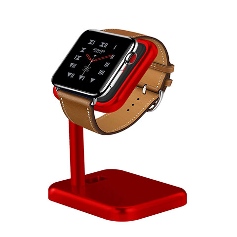 Soporte Dock Base Charging de Carga Cargador para Apple iWatch 3 42mm Rojo