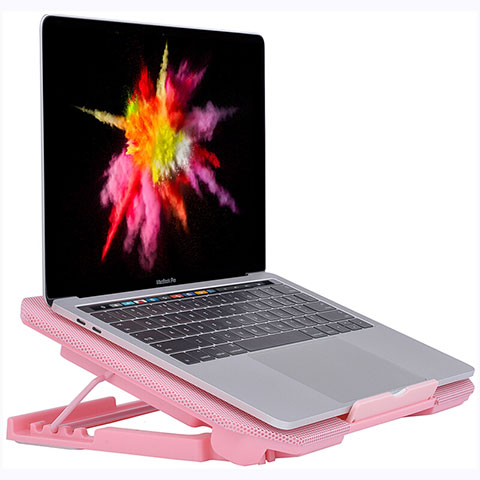 Soporte Ordenador Portatil Refrigeracion USB Ventilador 9 Pulgadas a 16 Pulgadas Universal M16 para Apple MacBook Air 13 pulgadas (2020) Rosa
