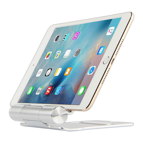 Soporte Universal Sostenedor De Tableta Tablets Flexible K14 para Apple iPad 4 Plata