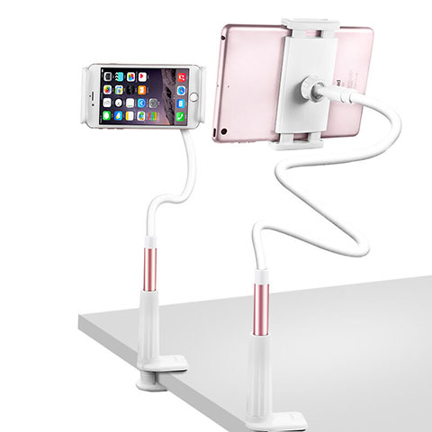 Soporte Universal Sostenedor De Tableta Tablets Flexible T33 para Apple iPad 4 Oro Rosa