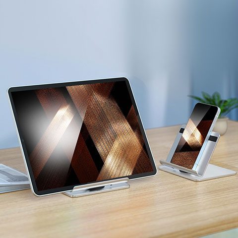 Soporte Universal Sostenedor De Tableta Tablets N02 para Apple iPad 10.2 (2020) Plata