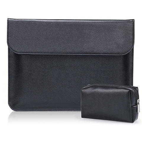 Suave Cuero Bolsillo Funda L01 para Samsung Galaxy Book Flex 15.6 NP950QCG Negro