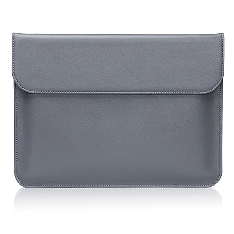 Suave Cuero Bolsillo Funda L02 para Huawei Honor MagicBook 15 Gris