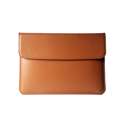 Suave Cuero Bolsillo Funda L05 para Apple MacBook Pro 13 pulgadas (2020) Naranja