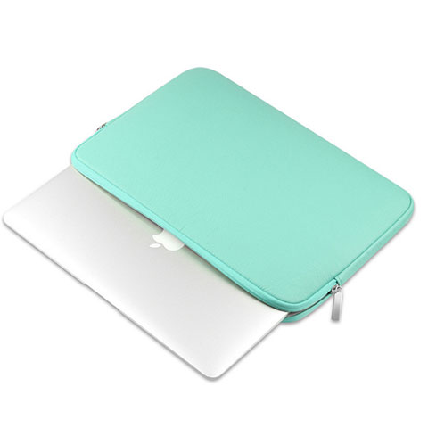 Suave Cuero Bolsillo Funda L16 para Apple MacBook Pro 13 pulgadas (2020) Verde