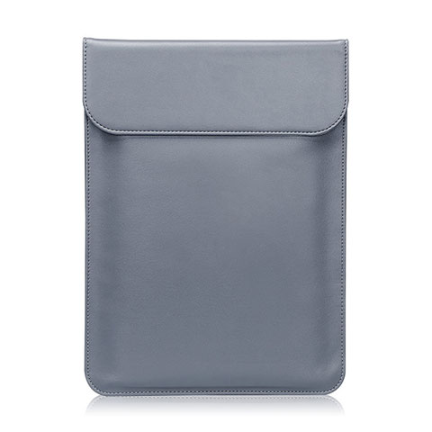 Suave Cuero Bolsillo Funda L21 para Apple MacBook Pro 13 pulgadas Gris