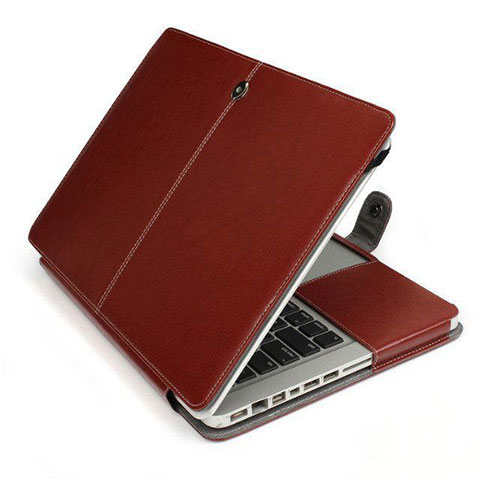 Suave Cuero Bolsillo Funda L24 para Apple MacBook Air 11 pulgadas Marron