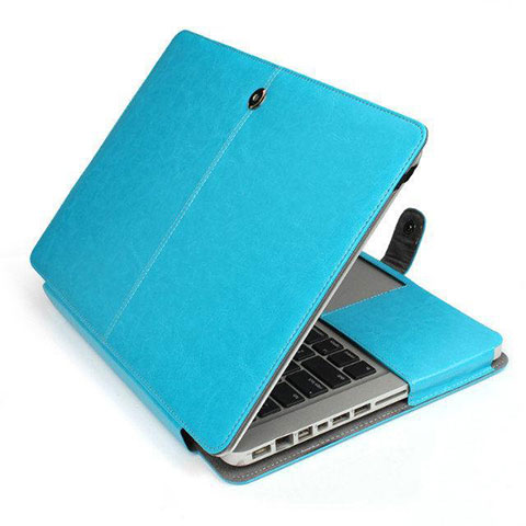 Suave Cuero Bolsillo Funda L24 para Apple MacBook Pro 13 pulgadas (2020) Azul Cielo