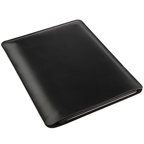 Suave Cuero Bolsillo Funda para Apple iPad 2 Negro