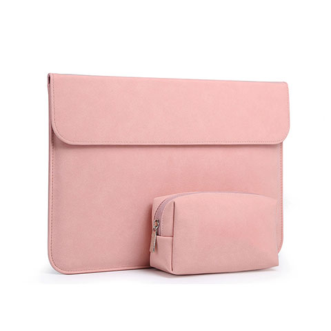 Suave Terciopelo Tela Bolsa Funda S01 para Huawei Honor MagicBook Pro (2020) 16.1 Rosa