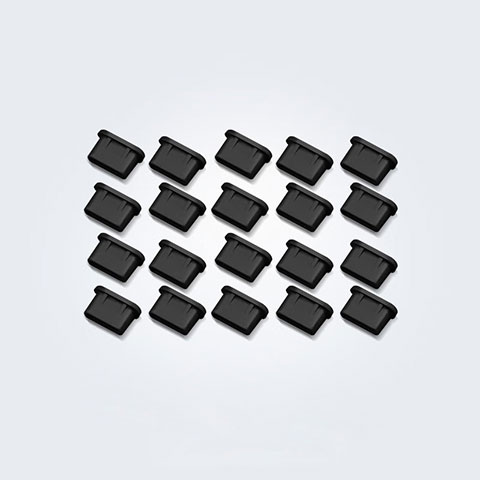 Tapon Antipolvo USB-C Jack Type-C Universal 20PCS para Apple iPad Pro 11 (2022) Negro
