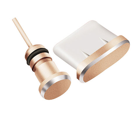 Tapon Antipolvo USB-C Jack Type-C Universal H09 Oro Rosa