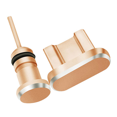 Tapon Antipolvo USB Jack Android Universal Oro Rosa