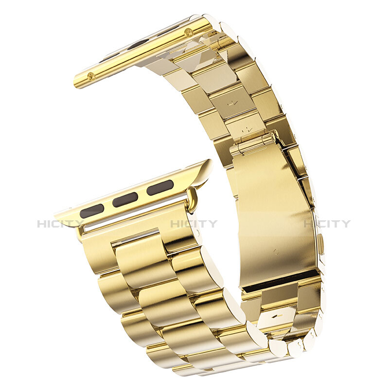 Acero Inoxidable Correa De Reloj Pulsera Eslabones para Apple iWatch 2 38mm Oro