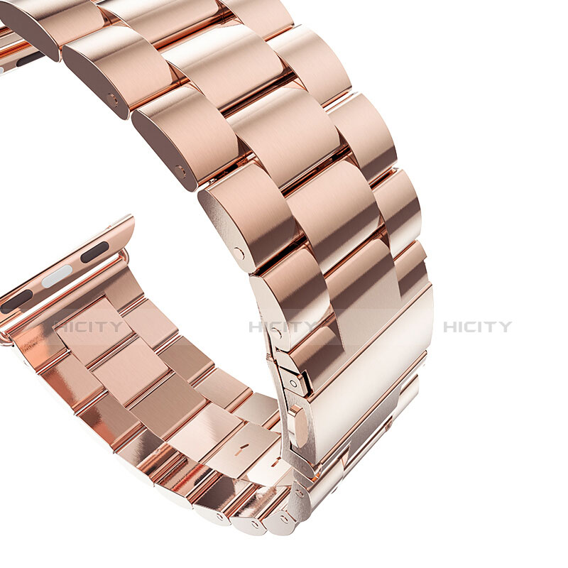 Acero Inoxidable Correa De Reloj Pulsera Eslabones para Apple iWatch 2 42mm Oro Rosa