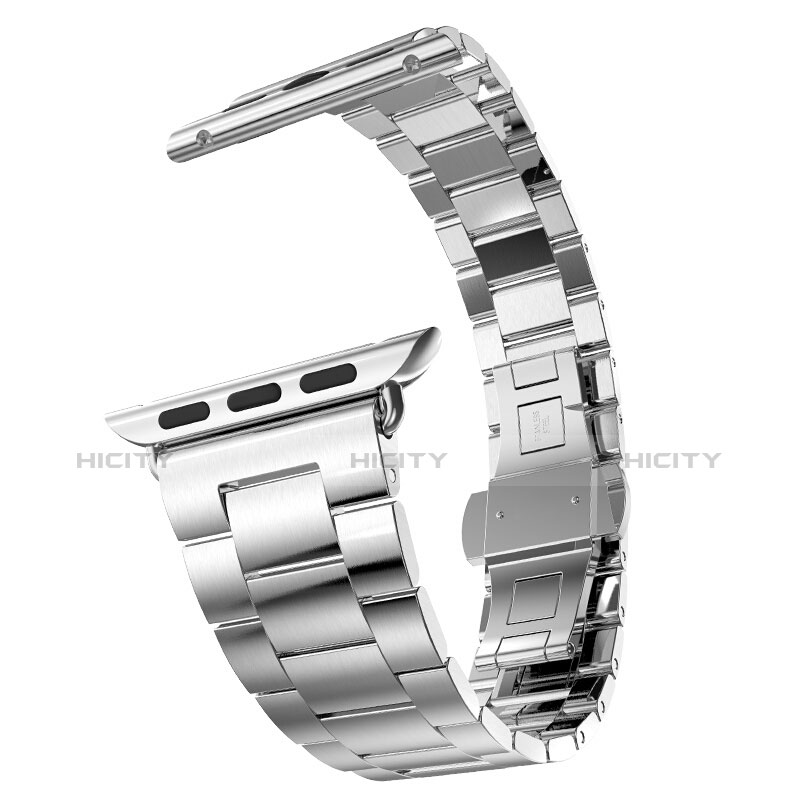 Acero Inoxidable Correa De Reloj Pulsera Eslabones para Apple iWatch 2 42mm Plata