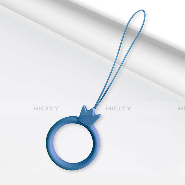 Acollador Cordon Lanyard con Anillo R07 Azul