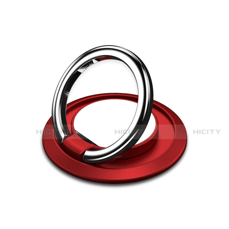 Anillo de dedo Soporte Magnetico Universal Sostenedor De Telefono Movil H10 Rojo