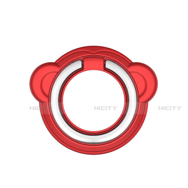 Anillo de dedo Soporte Magnetico Universal Sostenedor De Telefono Movil H16 Rojo